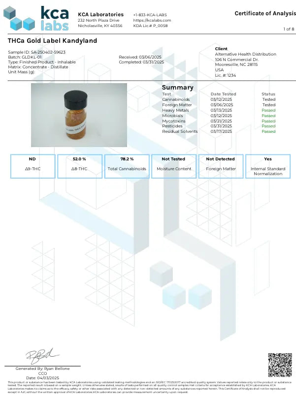 Buy Cannaaid Gold Label Reserve THCA+THCP+THCB Disposable 2ML (Bulk) Wholesale AH DIST