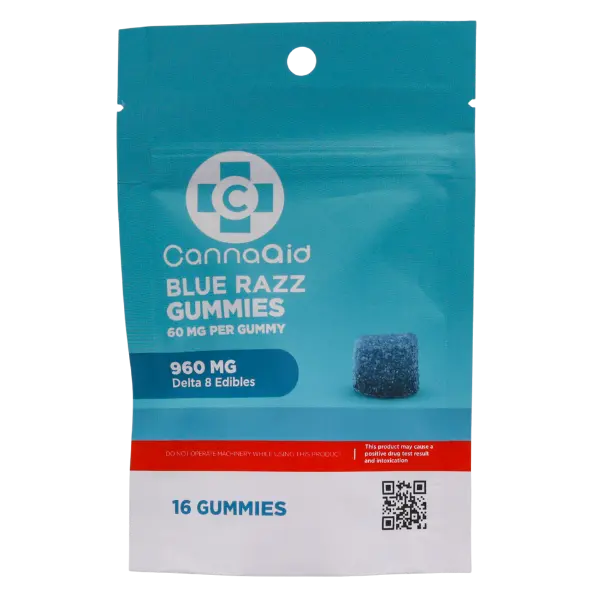 CA-D8 Gummies 60mg 16ct - Blue Razz