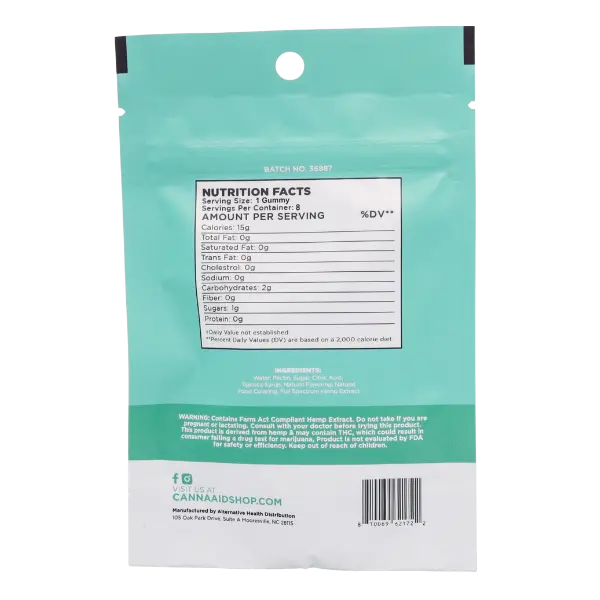 CA-D8 Gummies 60mg 8ct - Strawberry-2