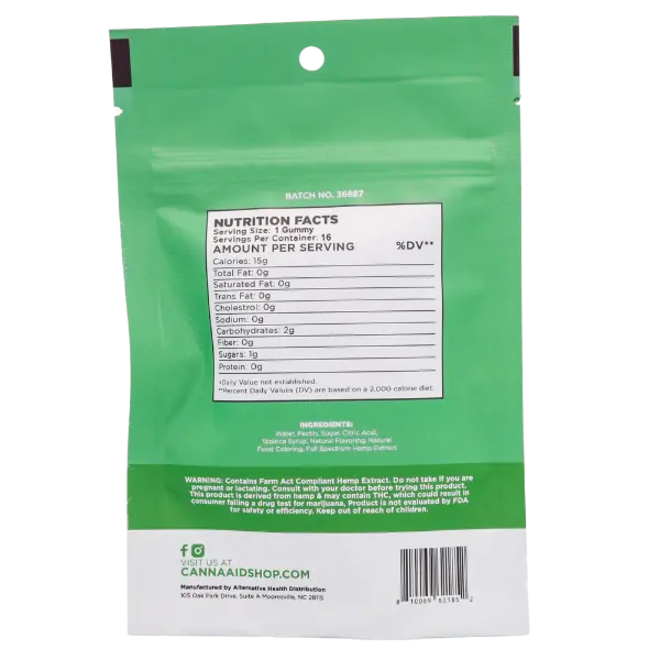 CA-D8 Gummies 60mg 16ct - Watermelon-2