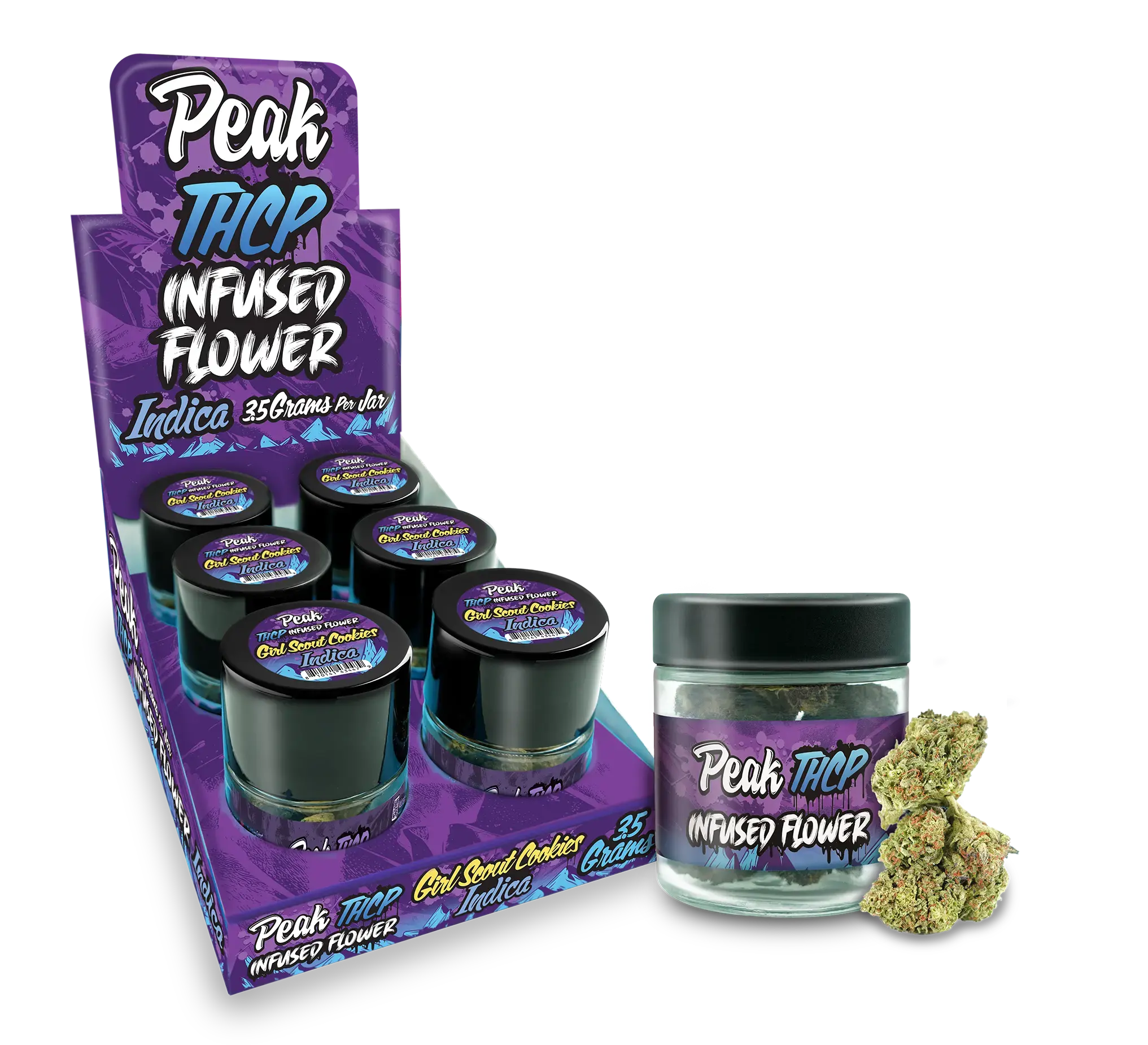 Buy Peak THCP Infused Flower 3.5 Gram (Bulk) Wholesale AH DIST