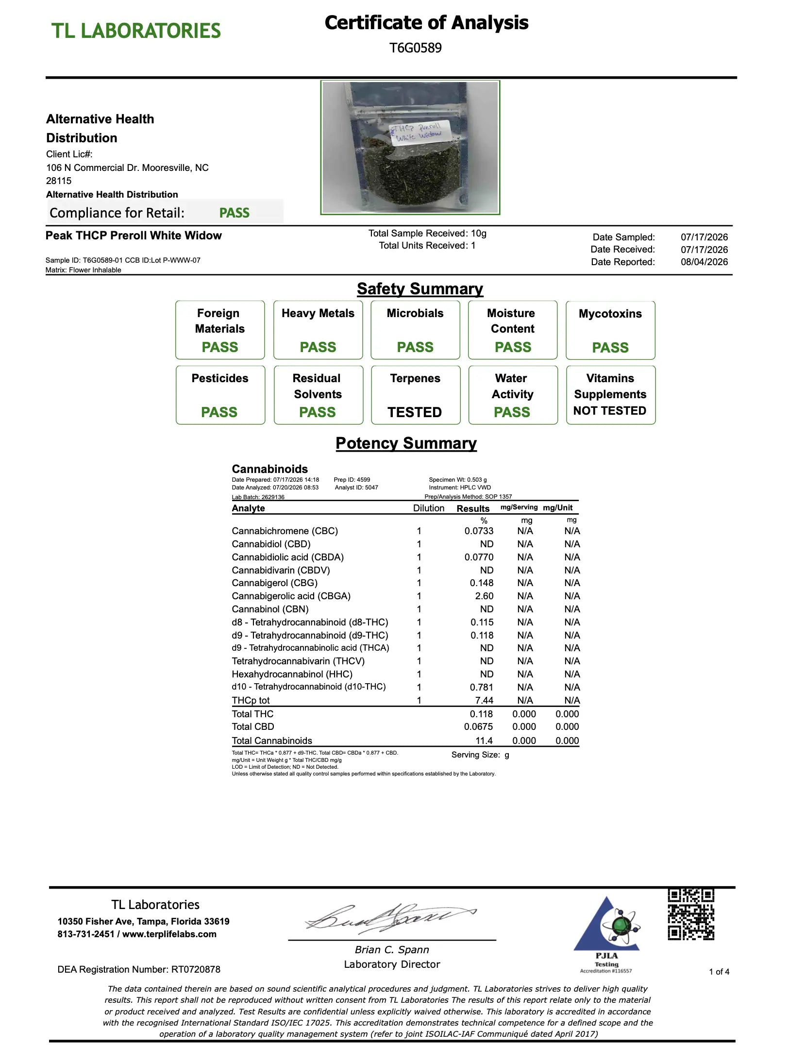 Buy Florida Compliant - Peak THCP Infused Pre-roll Wholesale AH DIST