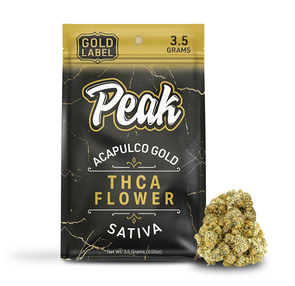 Buy Peak Gold Label THCA Flower - 3.5g (Bulk) Wholesale AH DIST