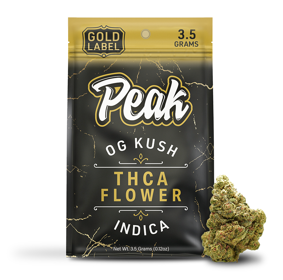 Buy Peak Gold Label THCA Flower - 3.5g (Bulk) Wholesale AH DIST