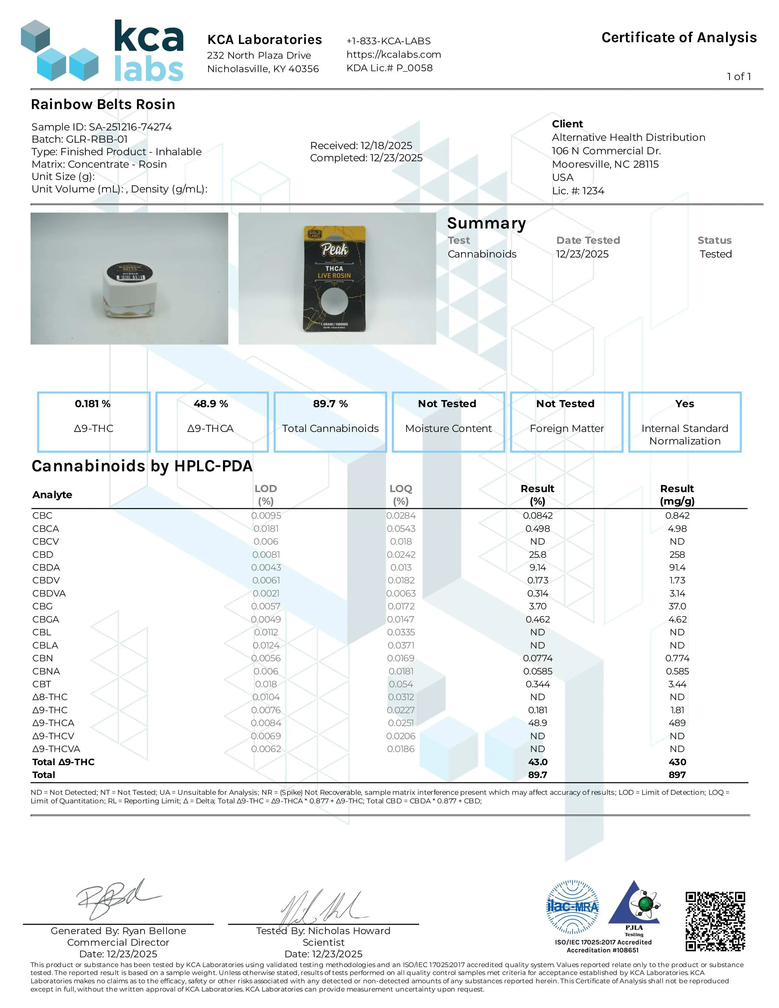 Buy Peak Gold Label THCA Live Rosin - 1G Wholesale Peak