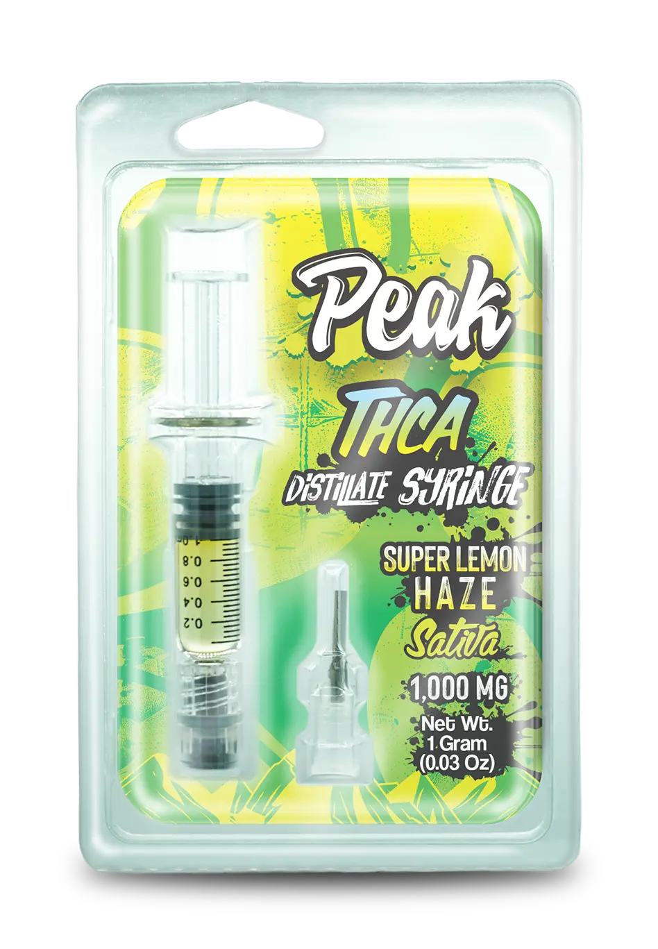 Buy Peak - THCA 1 Gram Distillate Syringe - Super Lemon Haze Wholesale AH DIST