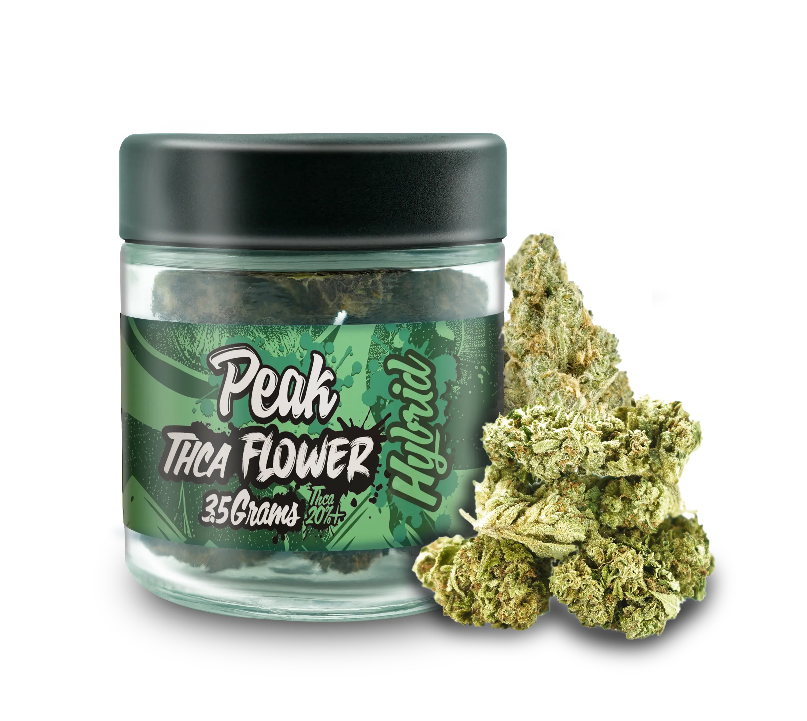 Buy Peak THCA Flower 3.5 Gram Jars x6 POP Box Display Hybrid Wholesale AH DIST