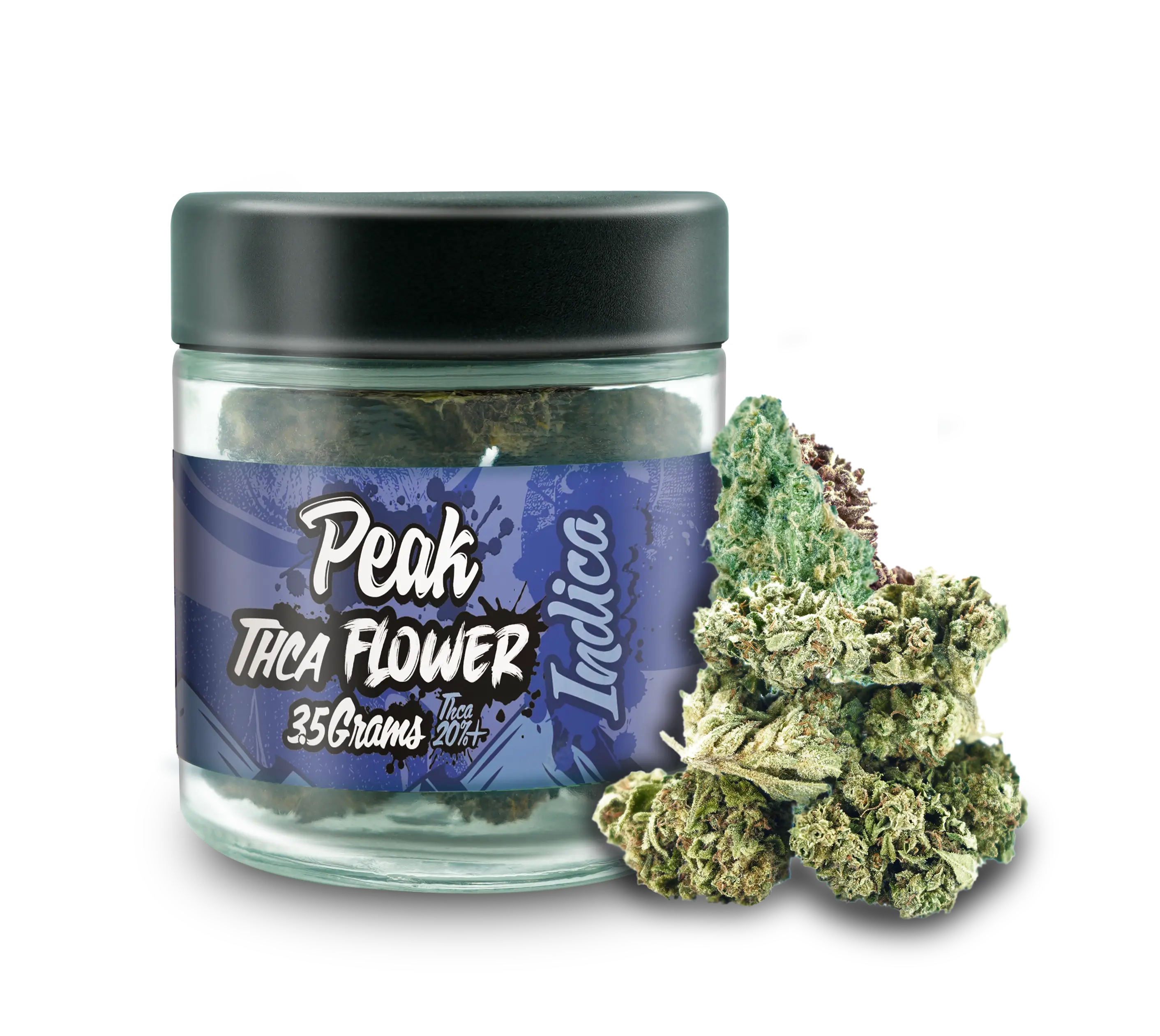 Buy Peak THCA Flower 3.5 Gram Jars x6 POP Box Display Indica Wholesale AH DIST