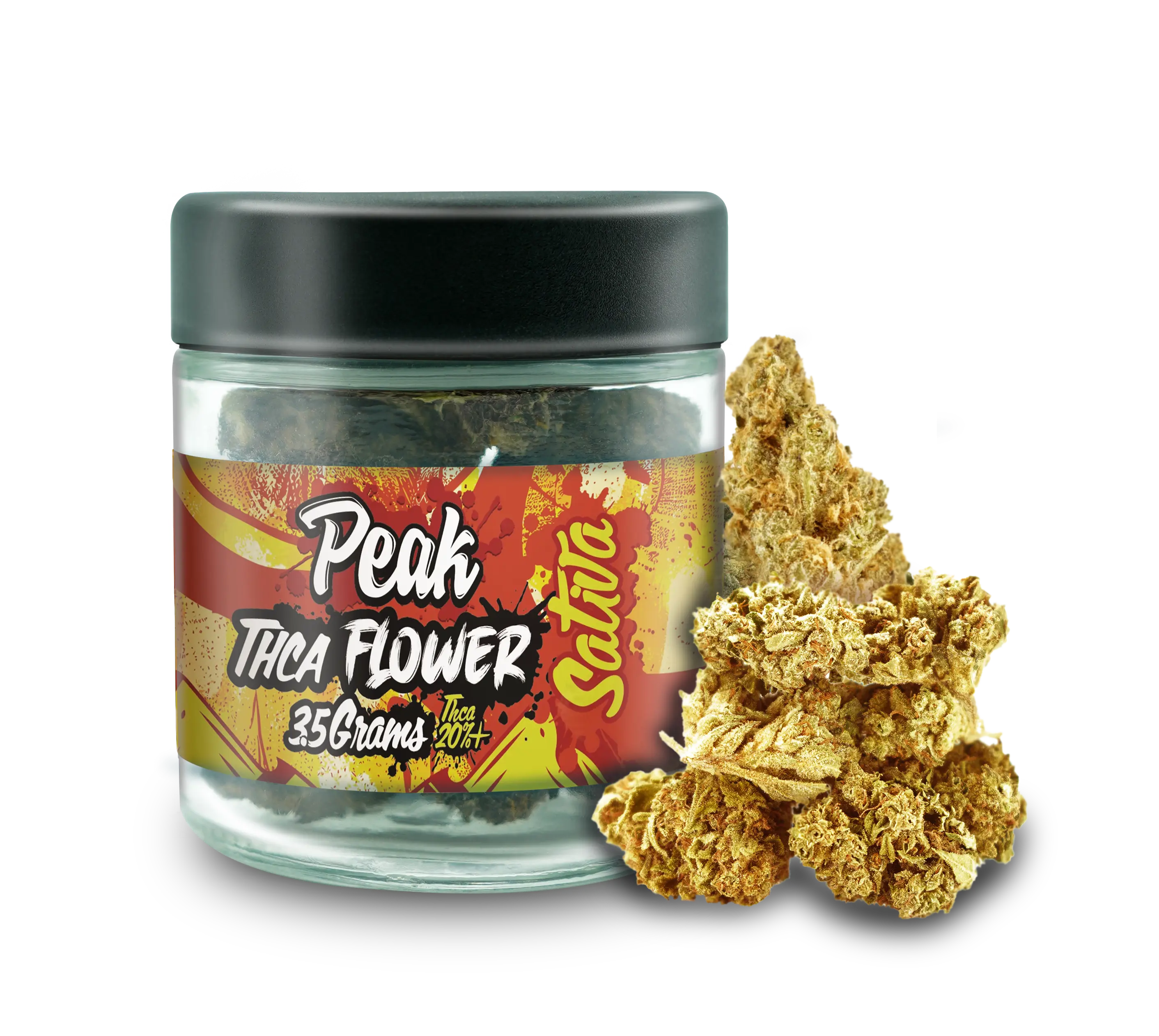 Buy Peak THCA Flower 3.5 Gram Jars x6 POP Box Display Sativa Wholesale AH DIST