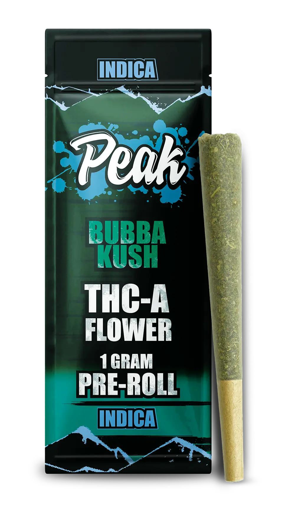 Buy Peak THCA Flower Pre-rolls 1CT x10 Bubba Kush Wholesale AH DIST