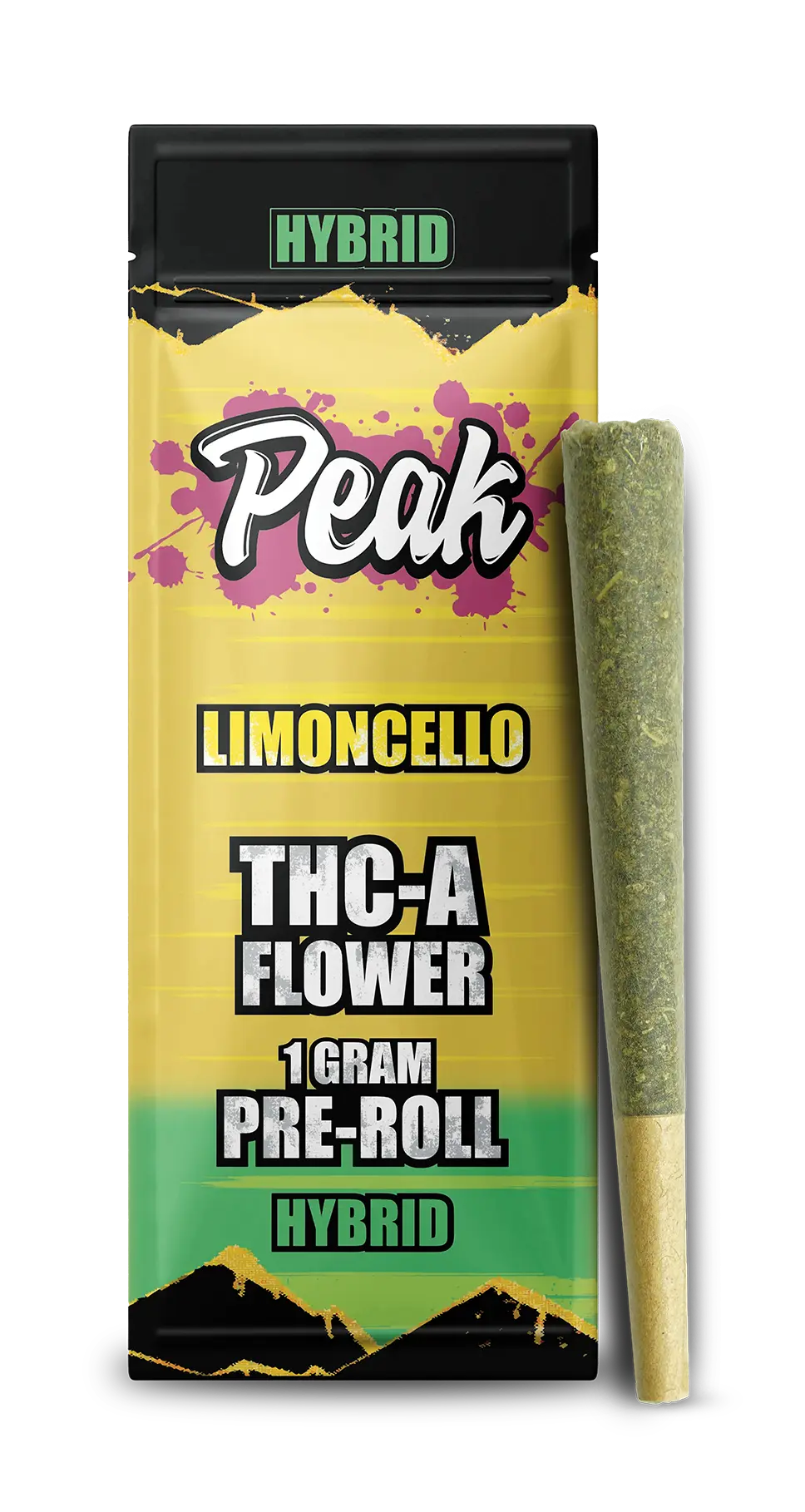 Buy Peak THCA Flower Pre-rolls 1CT x10 Limoncello Hybrid Wholesale AH DIST