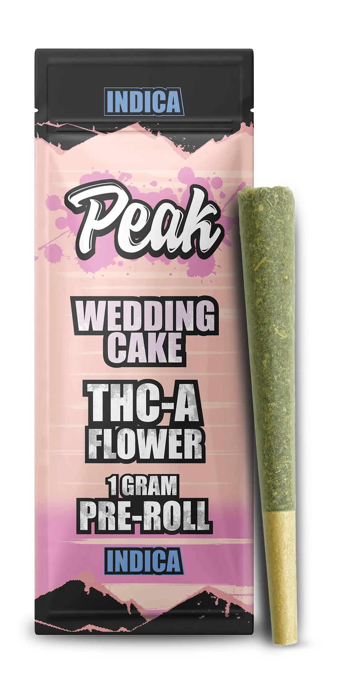 Buy Peak THCA Flower Pre-rolls 1CT x10 Wedding Cake Indica Wholesale AH DIST
