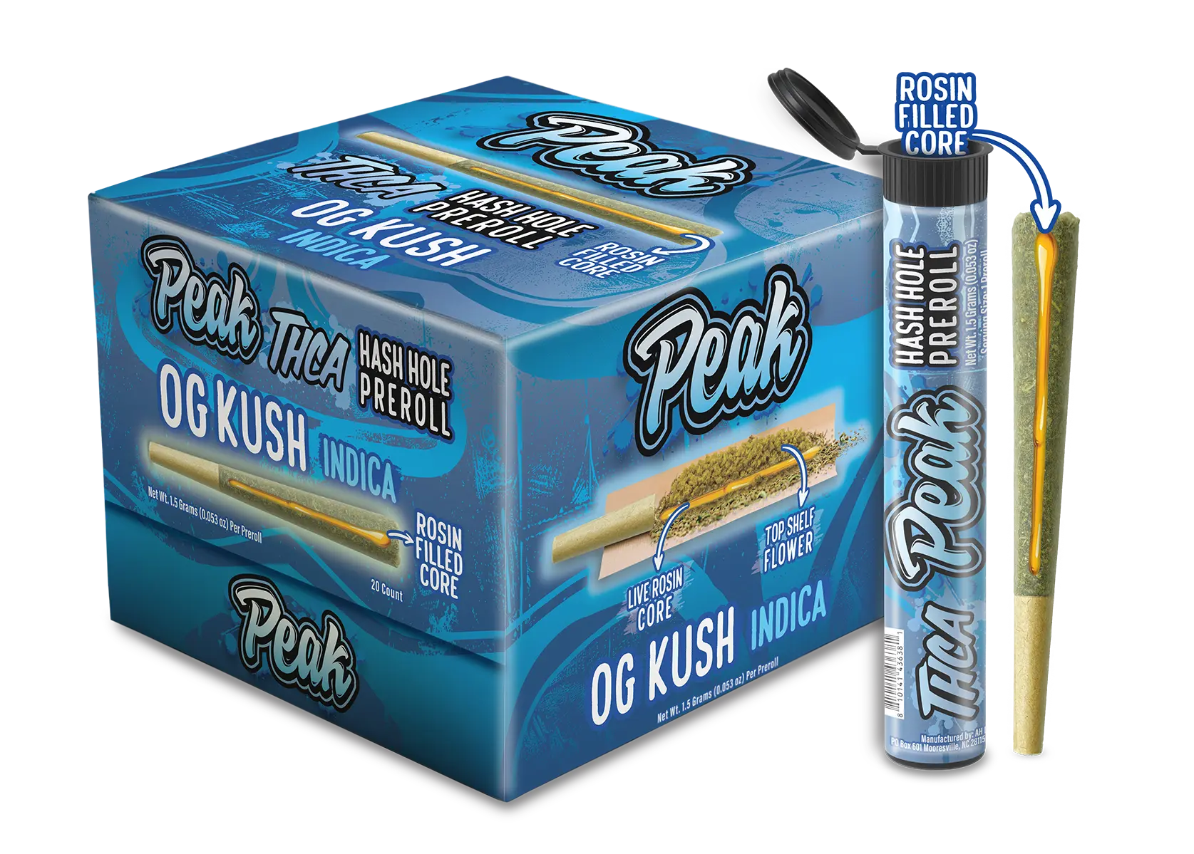 Buy Peak THCA Hash Holes - 1.5g - 20ct (Bulk) Wholesale Peak