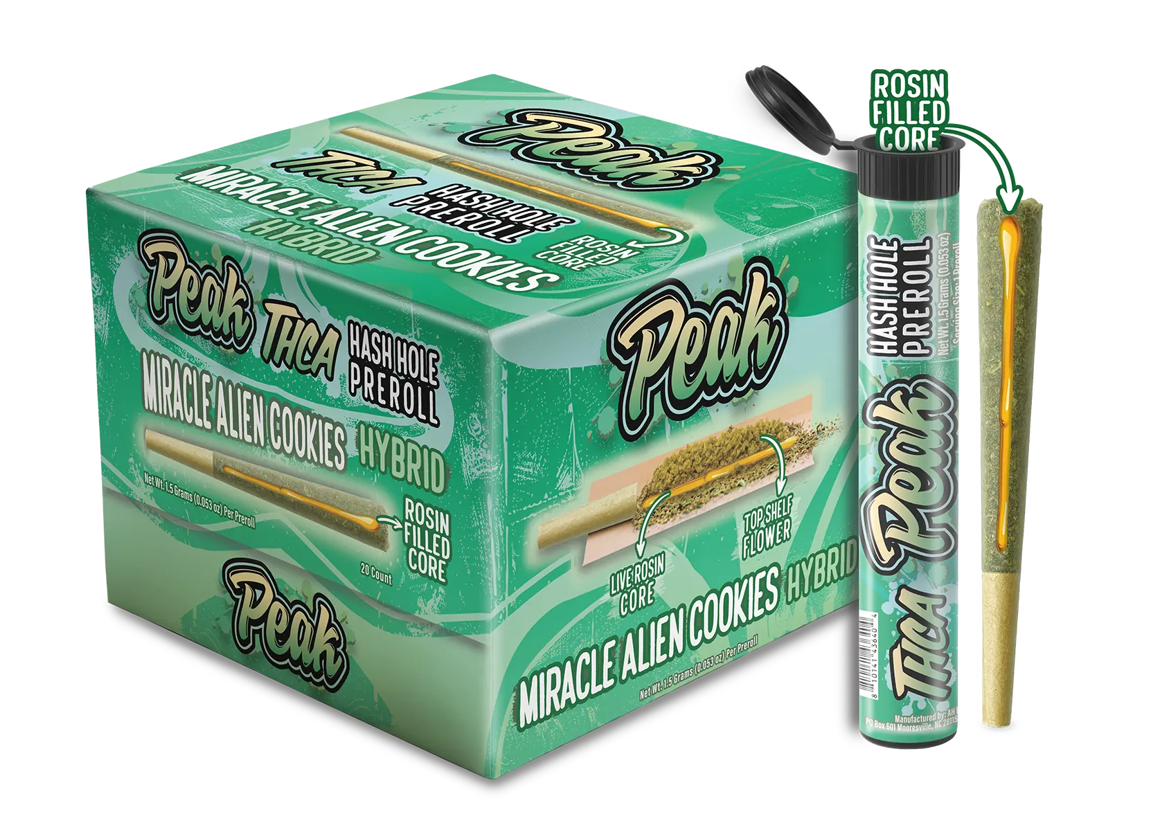 Buy Peak THCA Hash Holes - 1.5g - 20ct (Bulk) Wholesale Peak