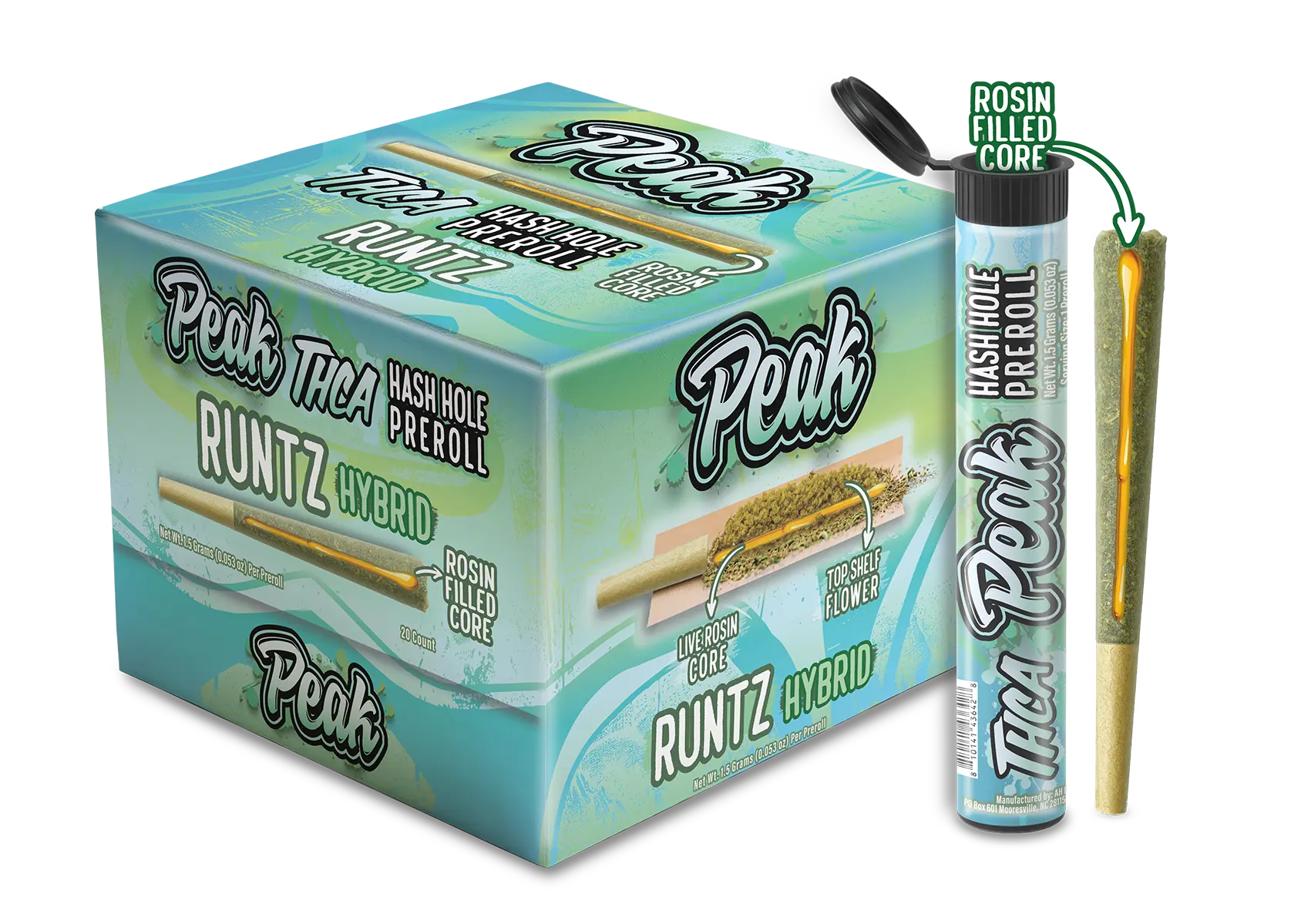 Buy Peak THCA Hash Holes - 1.5g - 20ct (Bulk) Wholesale Peak