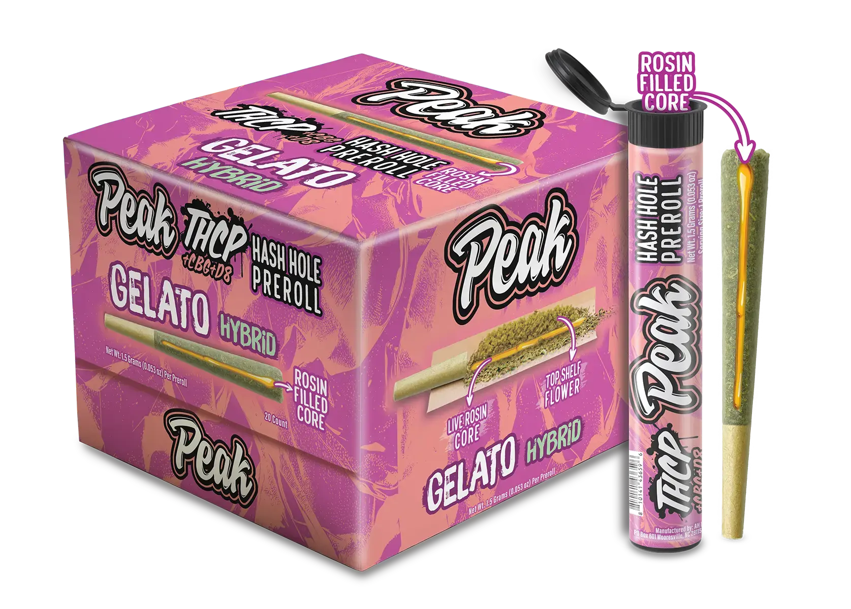Buy Peak THCP Hash Holes - 1.5g - 20ct (Bulk) Wholesale AH DIST