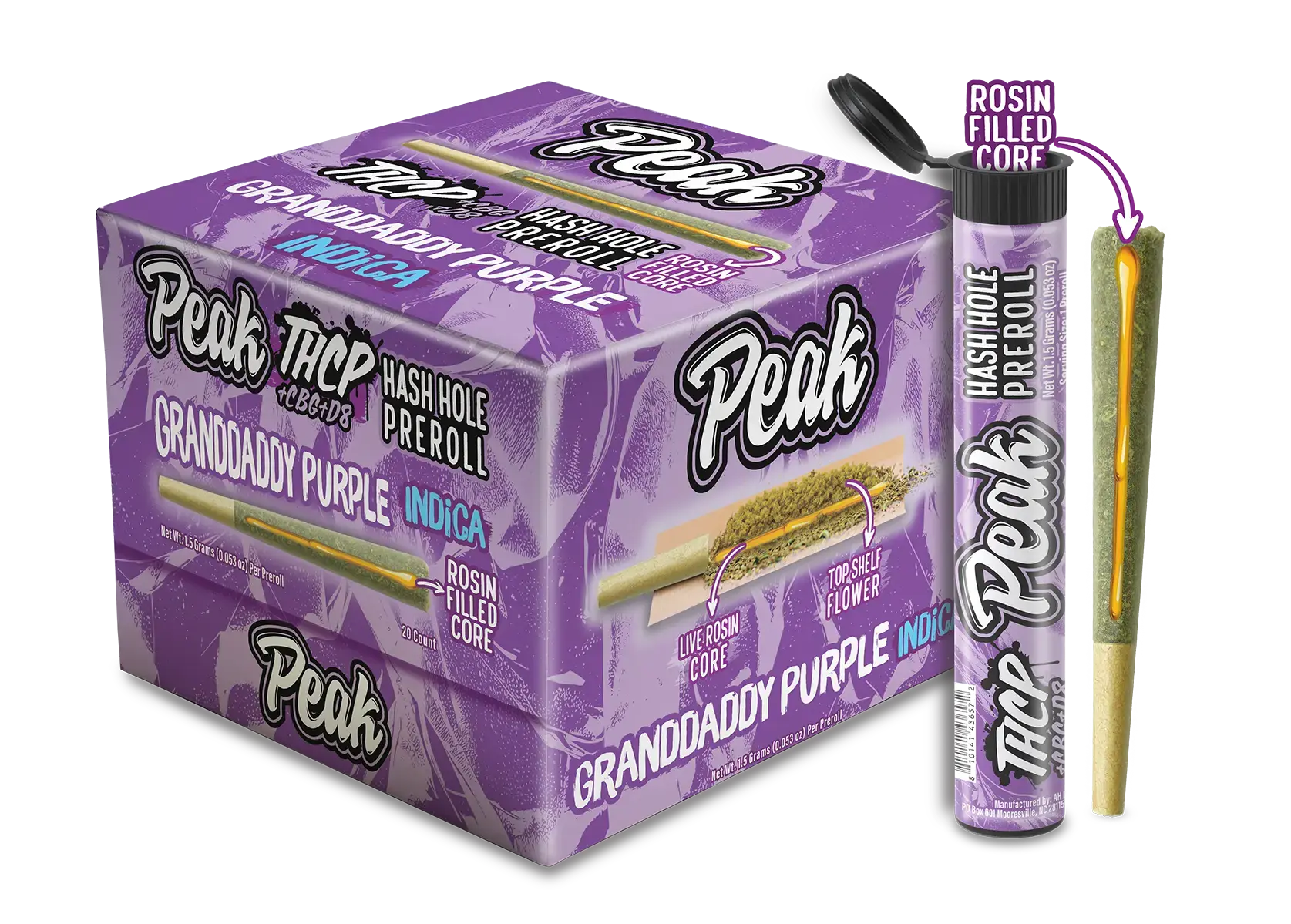 Buy Peak THCP Hash Holes - 1.5g - 20ct (Bulk) Wholesale AH DIST