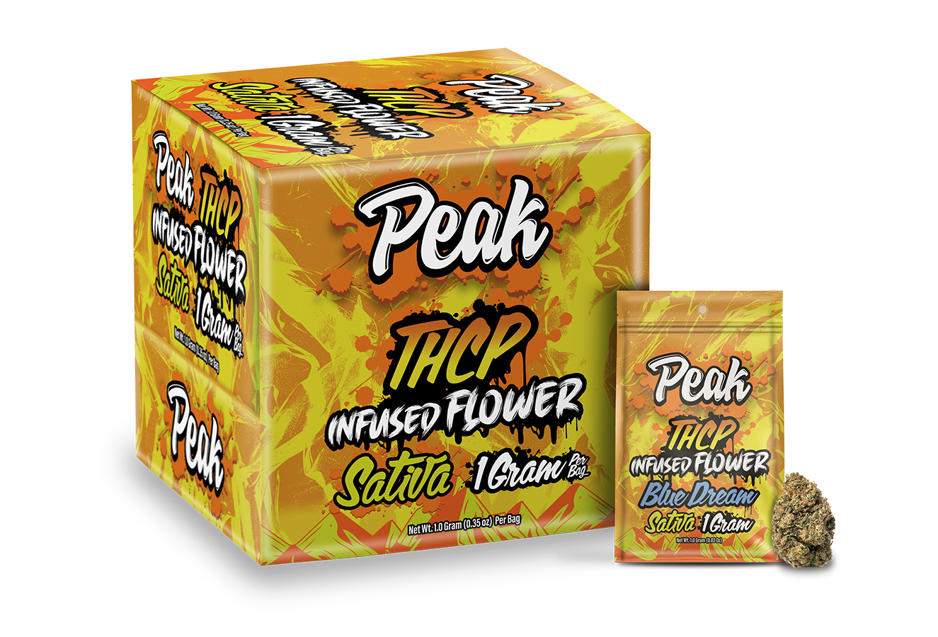 Buy Peak THCP Infused 1G Flower Bags - 30ct (Bulk) Wholesale AH DIST