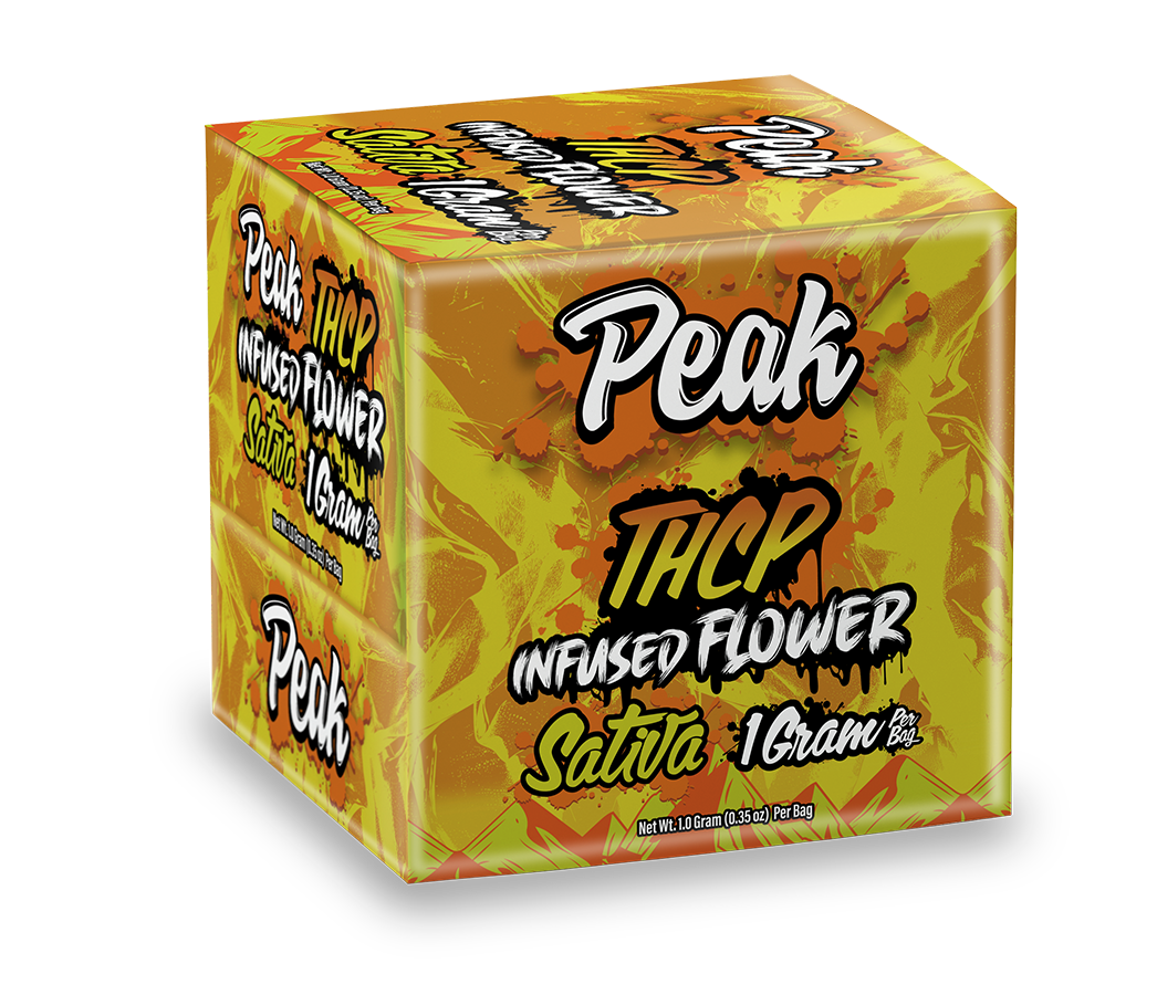 Buy Peak THCP Infused 1G Flower Bags - 30ct (Bulk) Wholesale AH DIST