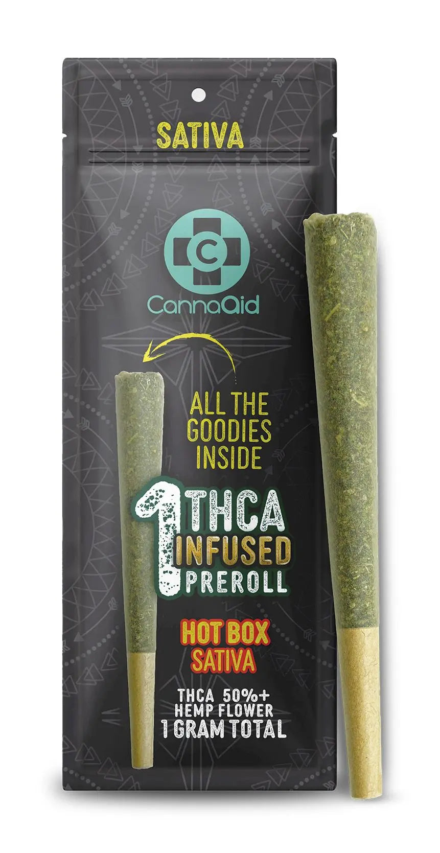 Buy THCA Infused Preroll 1 Gram 1CT x10 (Bulk) Wholesale CannaAid