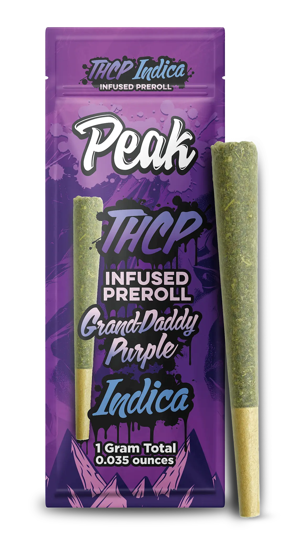 Buy THCP Infused Indica GrandDaddy Purple Pre-roll x10 Wholesale AH DIST