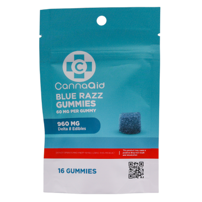 CA-D8 Gummies 60mg 16ct - Blue Razz