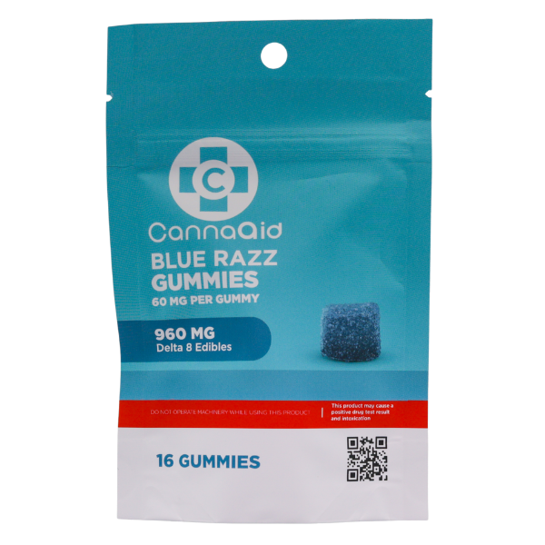 CA-D8 Gummies 60mg 16ct - Blue Razz