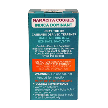 Delta 8 Mamacita Cookies Vape Cartridge CannaAid