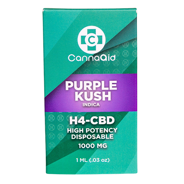 Cannaaid H4 + CBD Purple Kush High Potency Disposables 1 ml