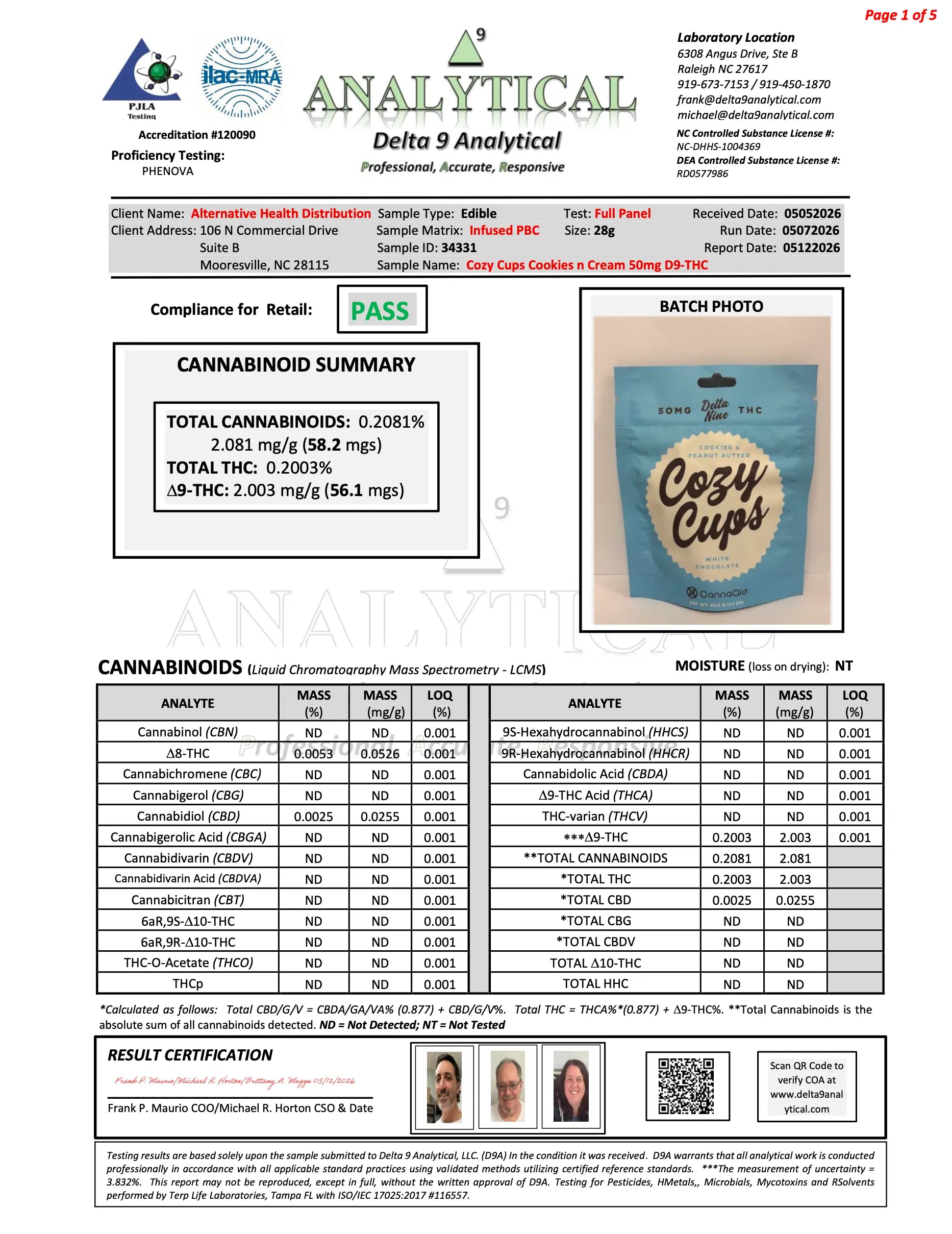 Buy CannaAid Cozy Cups - 50mg (10ct) Wholesale CannaAid