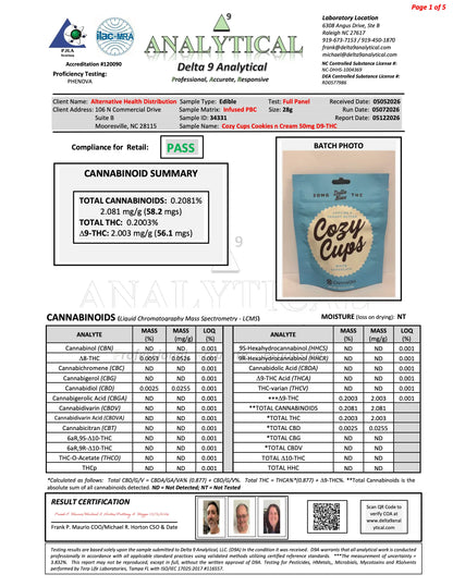 Buy CannaAid Cozy Cups - 50mg (10ct) Wholesale CannaAid