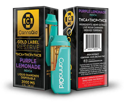 CannaAid Gold Reserve THCA + THCP + THCB Disposable (Bulk) AH DIST CannaAid Gold Reserve THCA + THCP + THCB Disposable (Bulk) AH DIST