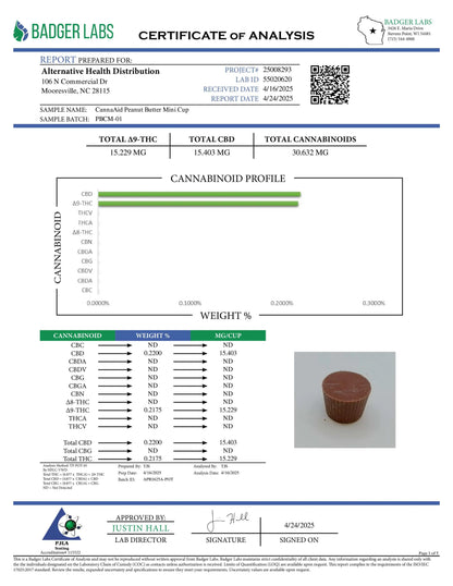 Buy Florida Compliant - D9 Peanut Butter Cups Wholesale AH DIST