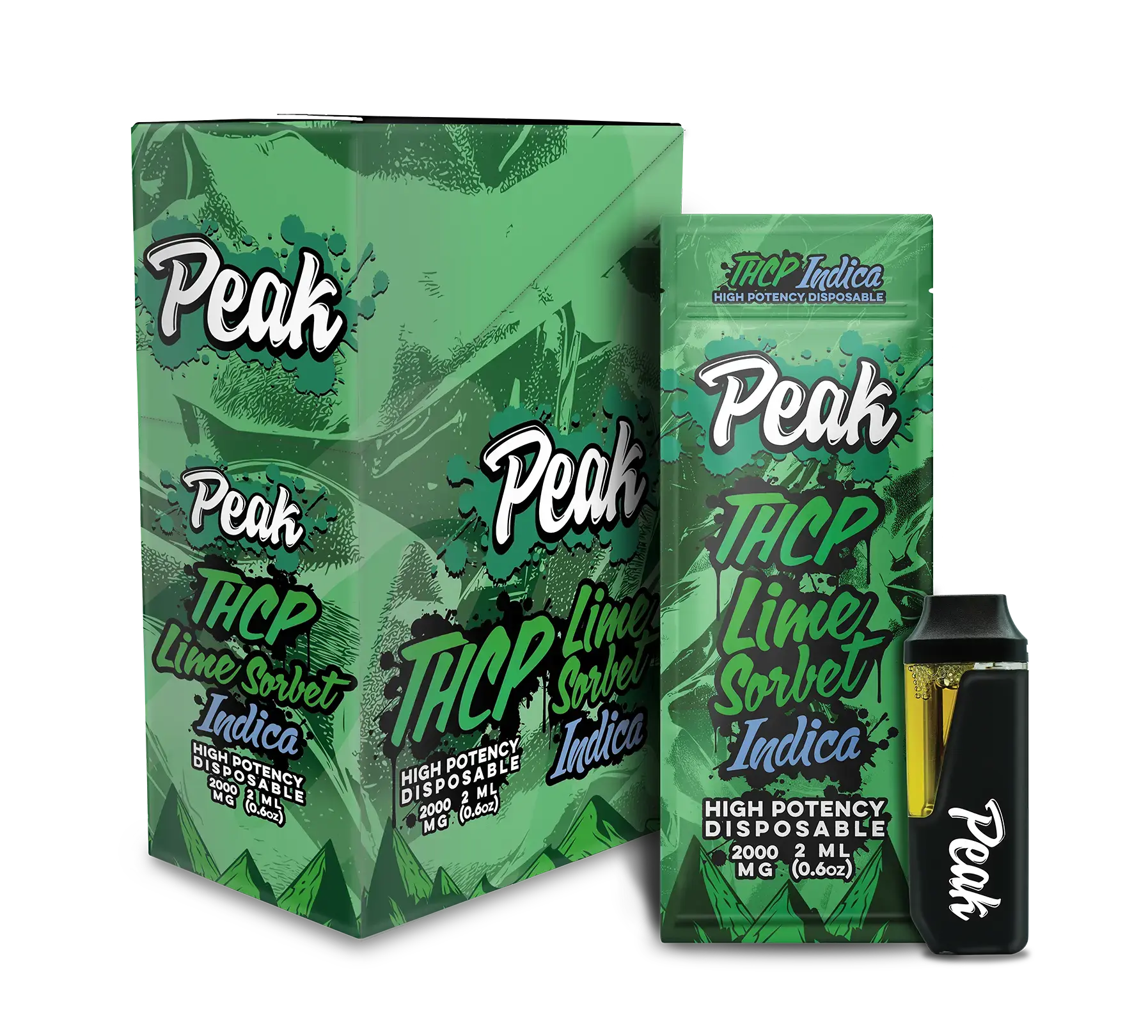 Florida Compliant - Peak THCP 2ml Disposable - AH DIST Florida Compliant - Peak THCP 2ml Disposable - AH DIST