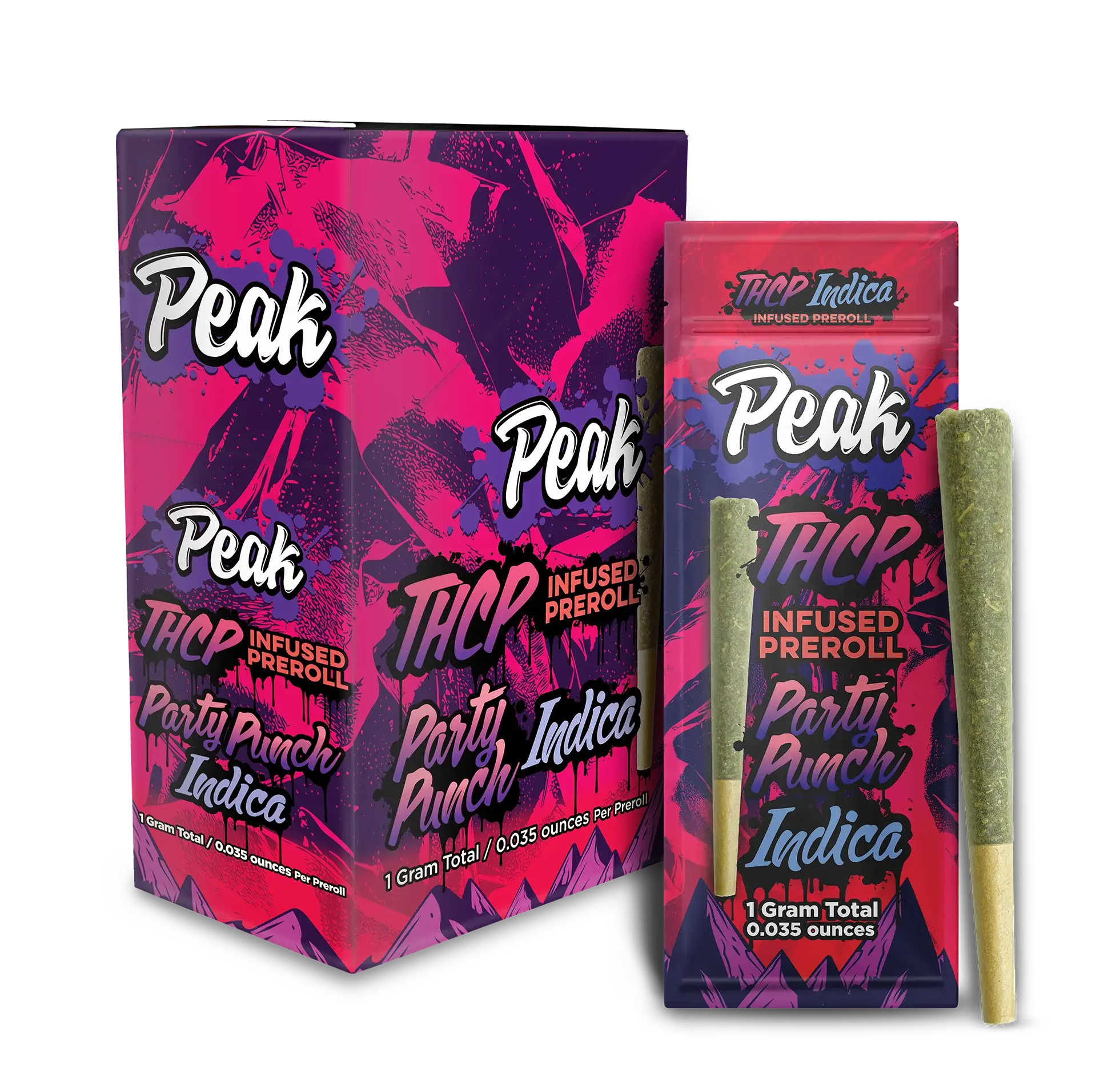 Buy THCP Infused Indica Party Punch Pre-roll x10 Wholesale AH DIST