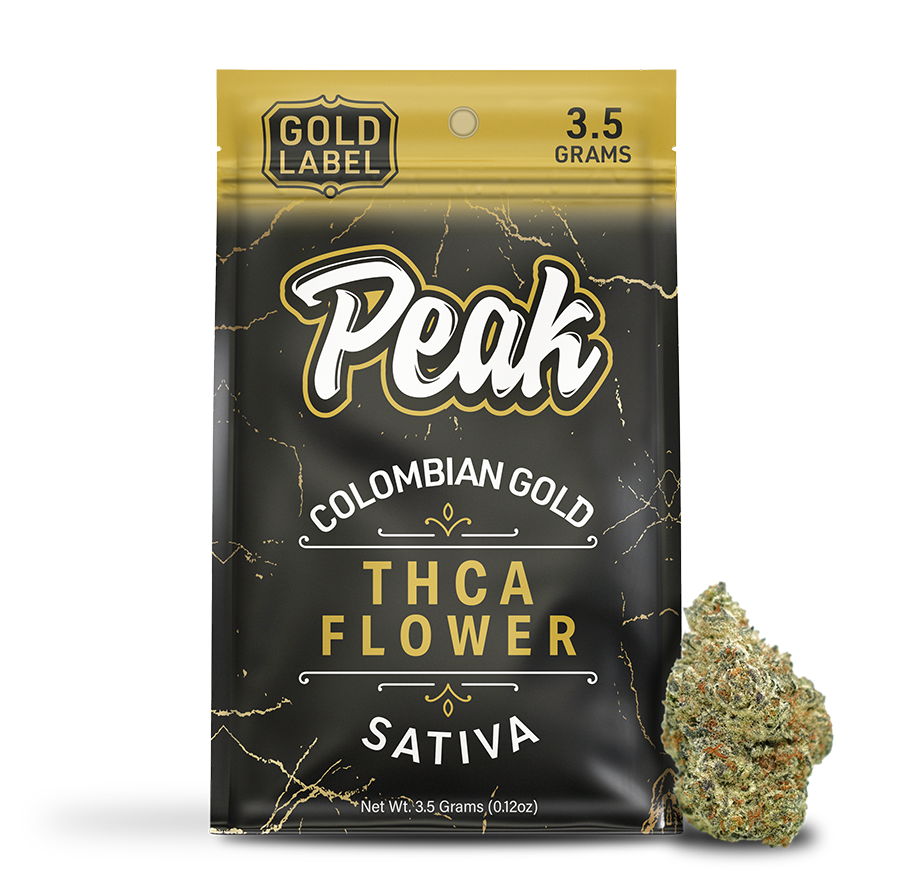 Buy Peak Gold Label THCA Flower - 3.5g (Bulk) Wholesale AH DIST