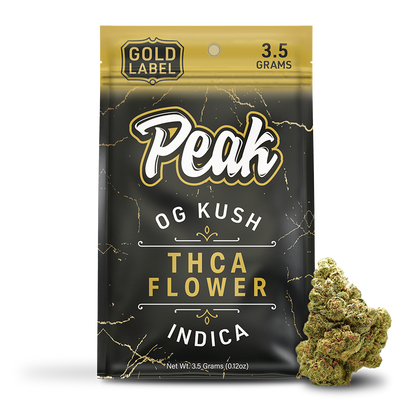 Buy Peak Gold Label THCA Flower - 3.5g (Bulk) Wholesale AH DIST