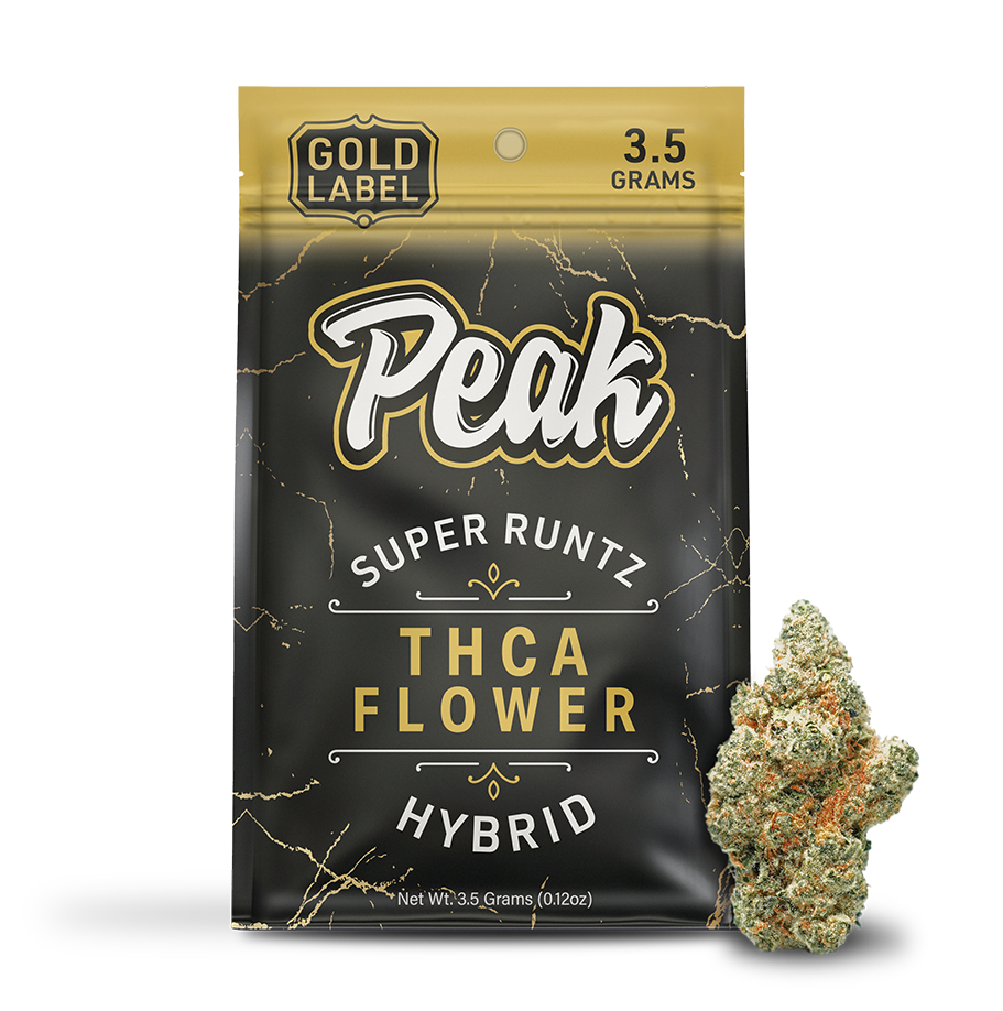 Buy Peak Gold Label THCA Flower - 3.5g (Bulk) Wholesale AH DIST