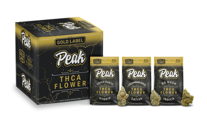 Buy Peak Gold Label THCA Flower - 3.5g (Bulk) Wholesale AH DIST