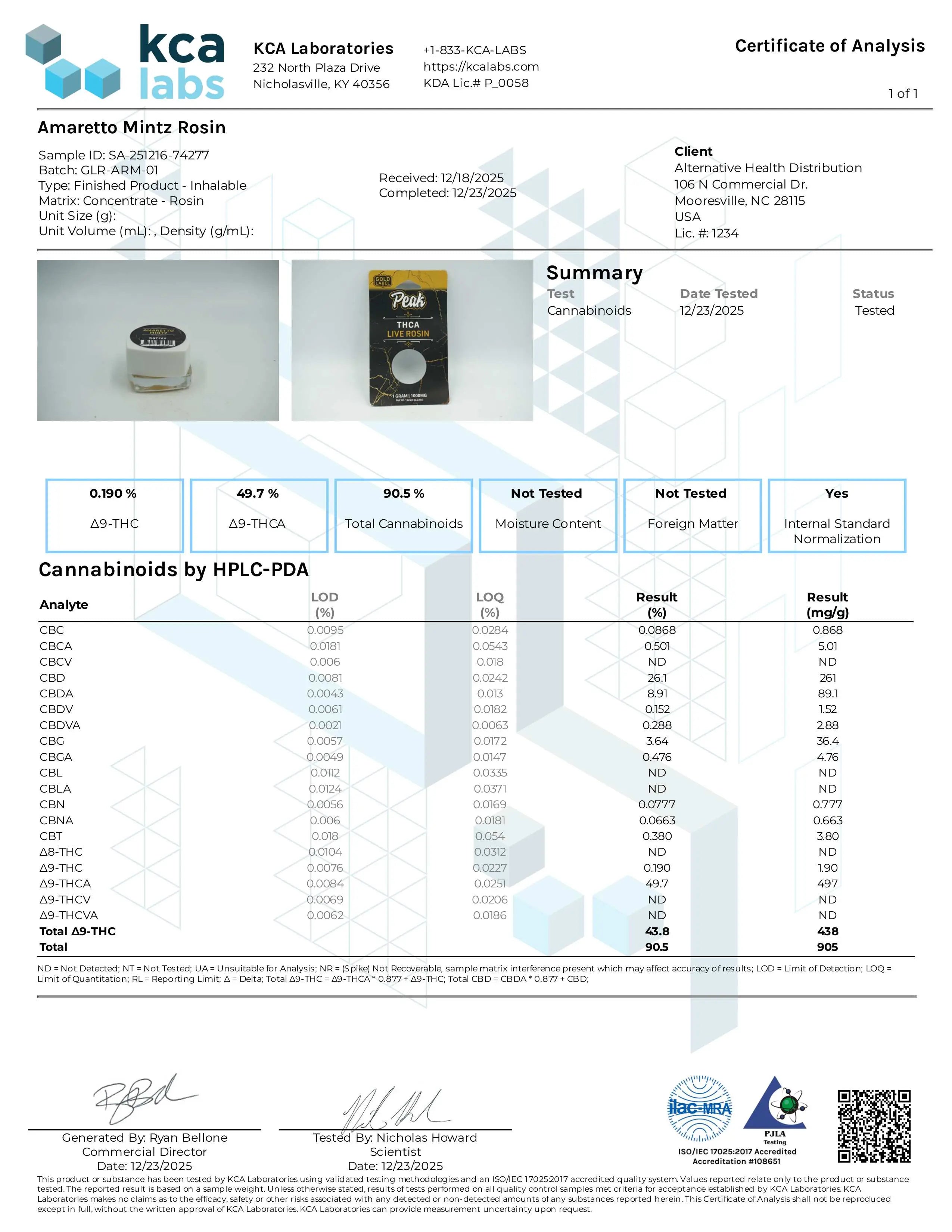 Buy Peak Gold Label THCA Live Rosin - 1G Wholesale Peak