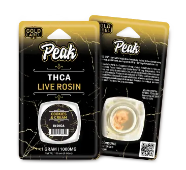 Buy Peak Gold Label THCA Live Rosin - 1g Wholesale AH DIST