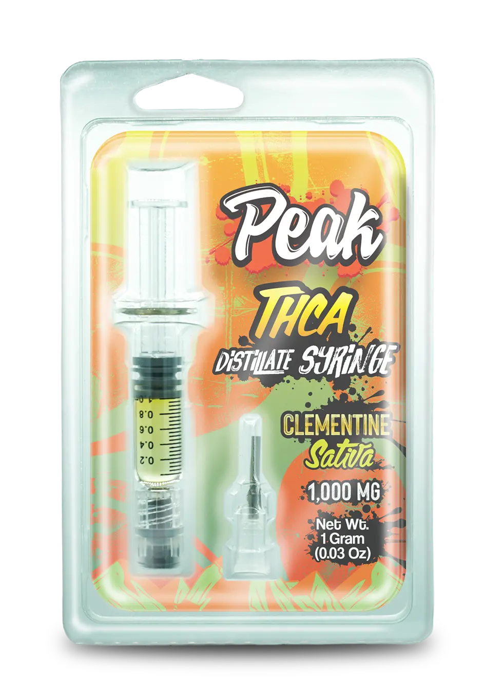 Buy Peak - THCA 1 Gram Distillate Syringe - Clementine Wholesale AH DIST