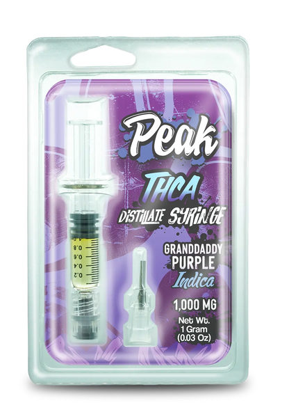 Buy Peak - THCA 1 Gram Distillate Syringe - Granddaddy Purple Wholesale AH DIST