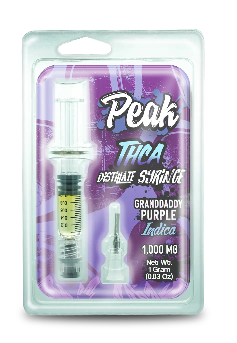 Buy Peak - THCA 1 Gram Distillate Syringe - Granddaddy Purple Wholesale AH DIST