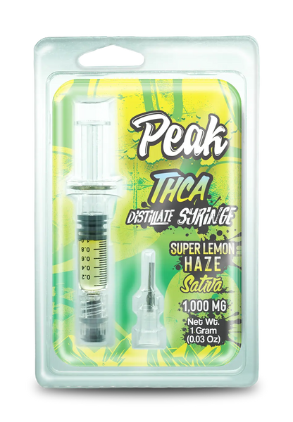 Buy Peak - THCA 1 Gram Distillate Syringe - Super Lemon Haze Wholesale AH DIST