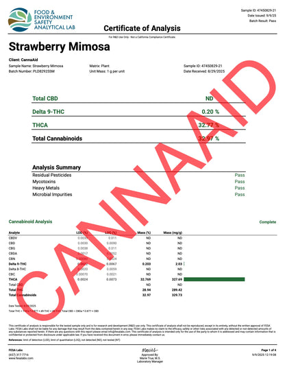 Buy Peak THCA Flower - 3.5g Bags (Bulk) Wholesale AH DIST