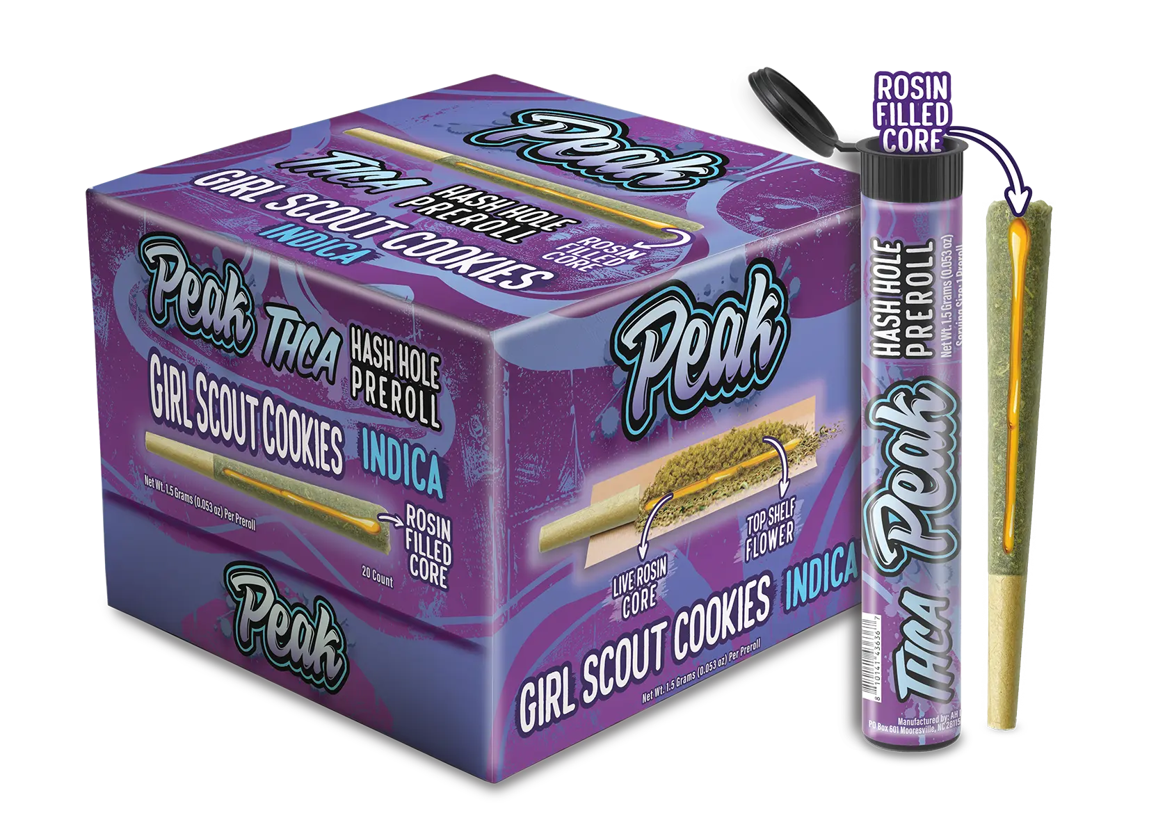 Buy Peak THCA Hash Holes - 1.5g - 20ct (Bulk) Wholesale Peak