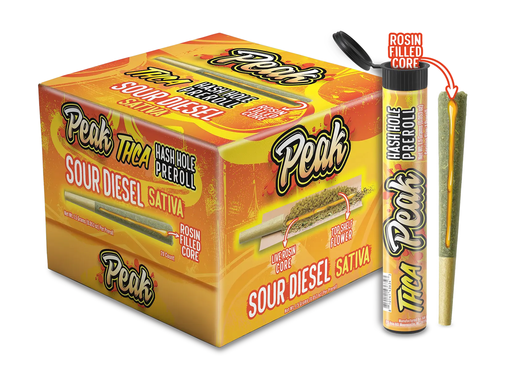 Buy Peak THCA Hash Holes - 1.5g - 20ct (Bulk) Wholesale Peak