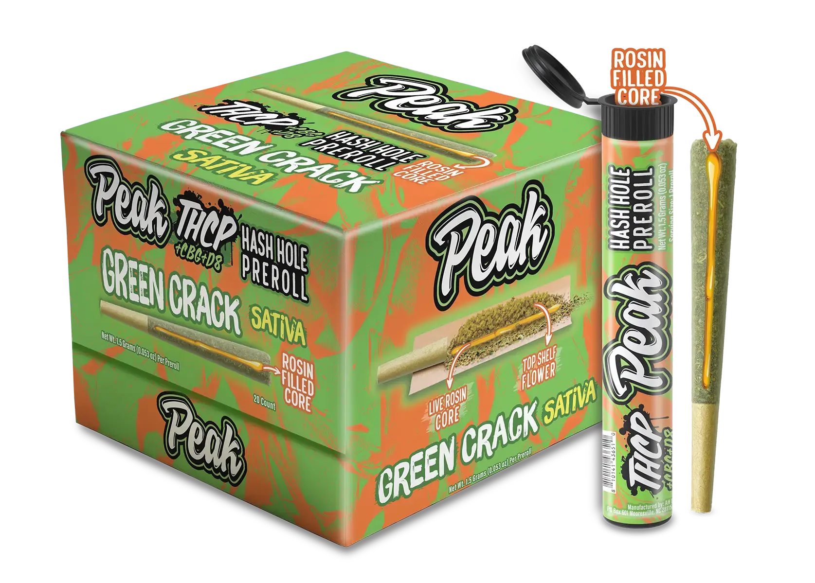 Buy Peak THCP Hash Holes - 1.5g - 20ct (Bulk) Wholesale AH DIST