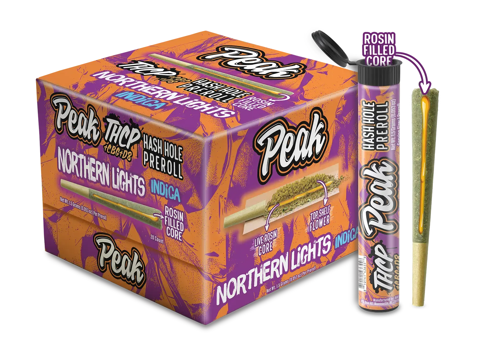 Buy Peak THCP Hash Holes - 1.5g - 20ct (Bulk) Wholesale AH DIST
